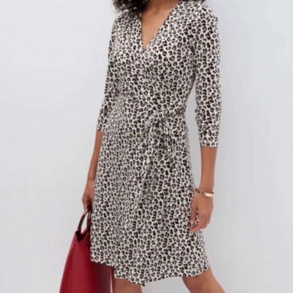 Banana Republic Factory Leopard print dress small